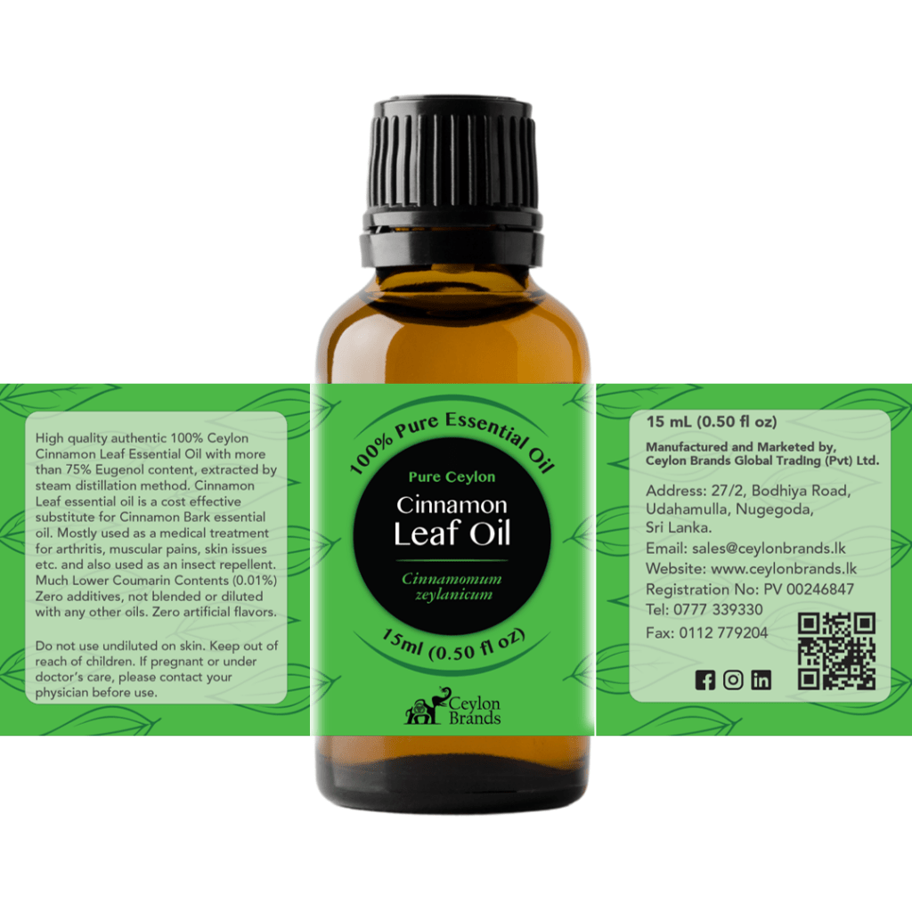 Ceylon Cinnamon Leaf Essential Oil Ceylon Brands