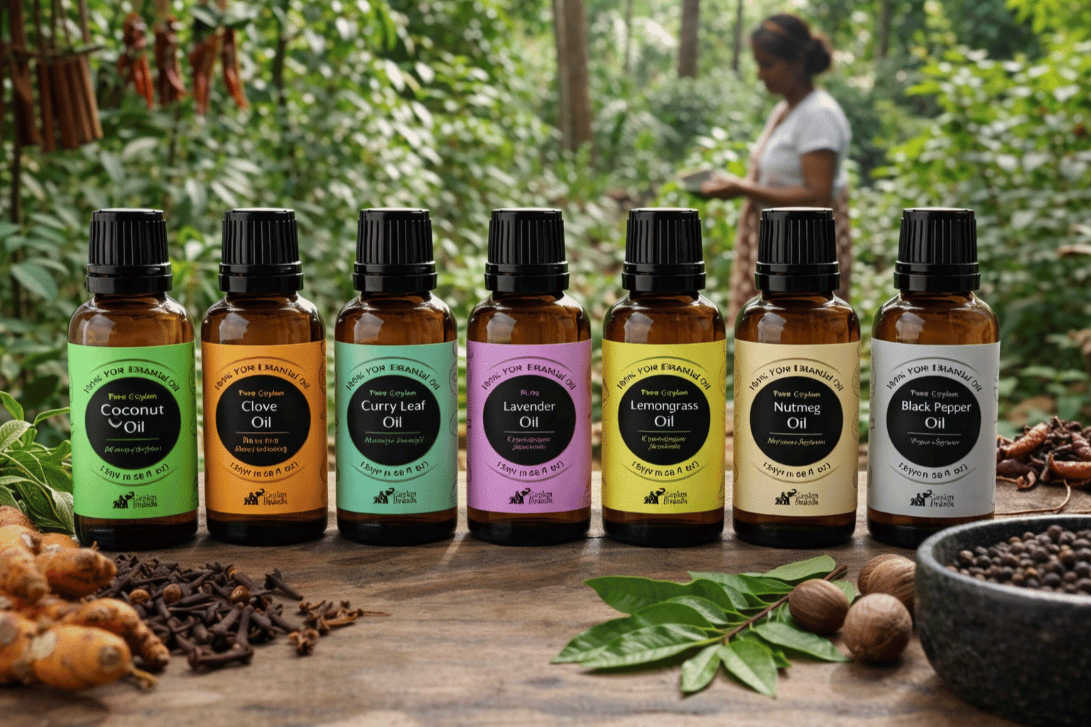 Explore the Ceylon essential oil industry from farm cultivation to global export. Learn how Sri Lanka produces high-quality natural essential oils.