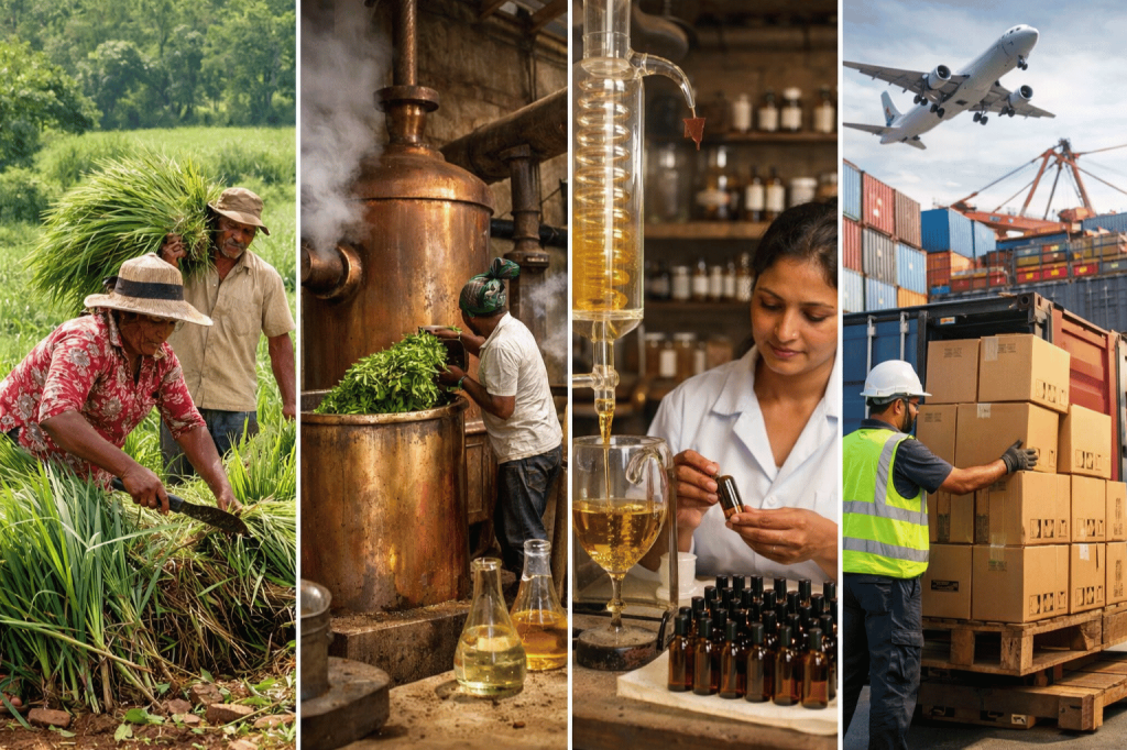 Discover how essential oils are produced in Sri Lanka from farm cultivation to global export. Explore premium Ceylon essential oils at CeylonBrands.lk.